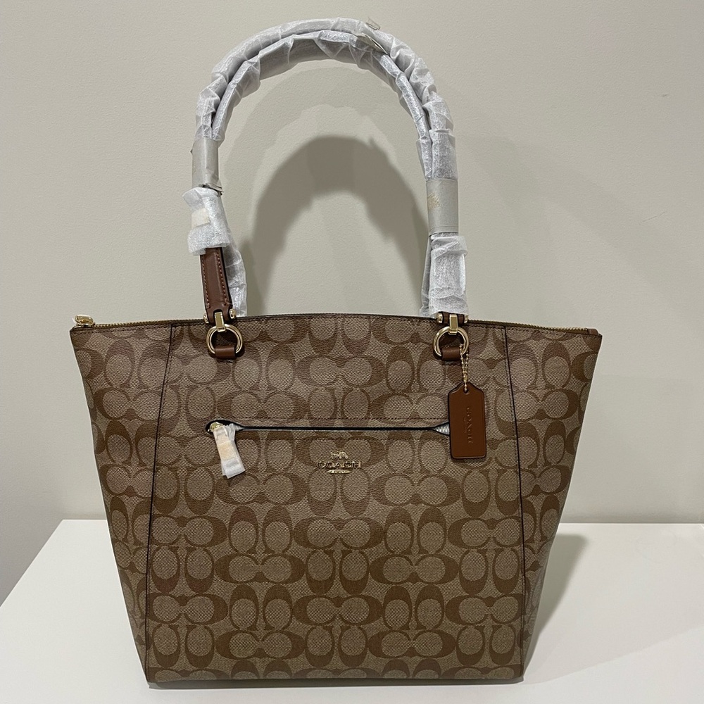 Coach prairie tote bag in signature canvas